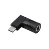 Akyga AK-ND-D09 adaptador DC 5,5 x 3,0 mm + pin a USB-C PD para fuentes de alimentación de portátil, 65 W, para HP