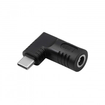 Akyga AK-ND-D09 adaptador DC 5,5 x 3,0 mm + pin a USB-C PD para fuentes de alimentación de portátil, 65 W, para HP