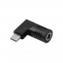 Akyga AK-ND-D09 adaptador DC 5,5 x 3,0 mm + pin a USB-C PD para fuentes de alimentación de portátil, 65 W, para HP
