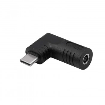 Akyga AK-ND-D13 adaptador DC 4,5 x 3,0 mm + pin a USB-C PD para fuentes de alimentación de portátil, 65 W