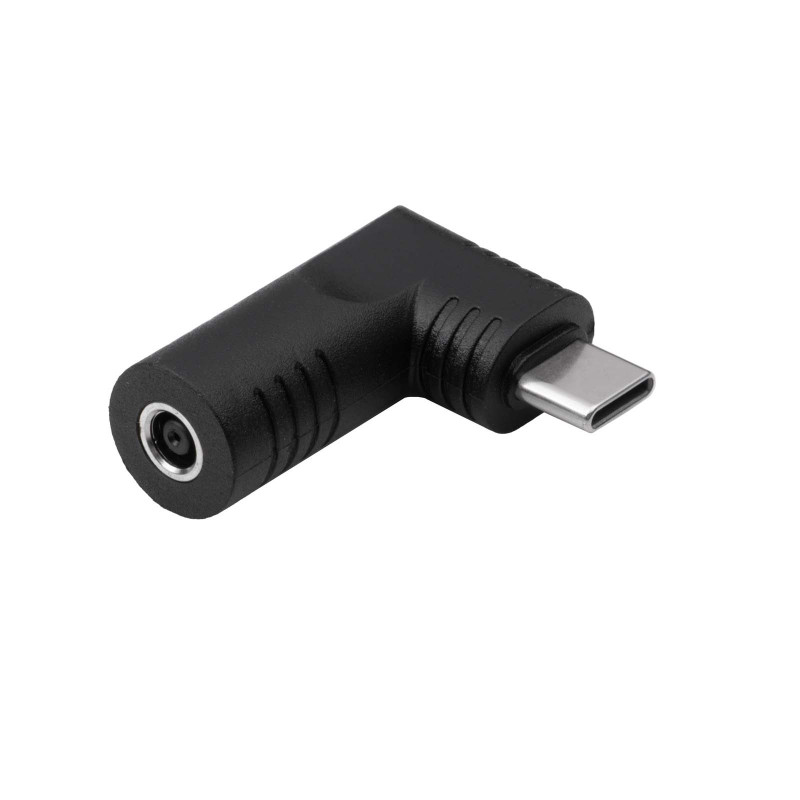 Akyga AK-ND-D13 adaptador DC 4,5 x 3,0 mm + pin a USB-C PD para fuentes de alimentación de portátil, 65 W