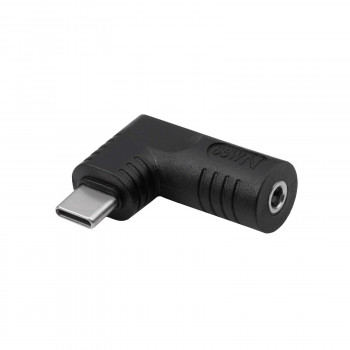 Akyga AK-ND-D14 adaptador DC 3,5 x 1,35 mm a USB-C PD para fuentes de alimentación de portátil, 65 W