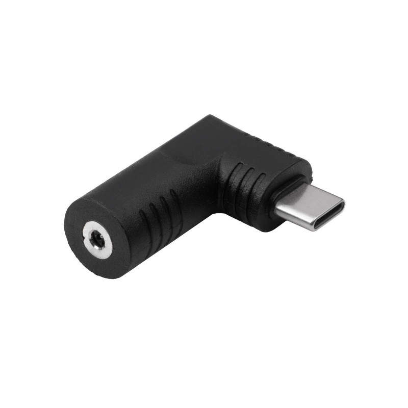 Akyga AK-ND-D15 adaptador DC 2,5 x 0,7 mm a USB-C PD para fuentes de alimentación de portátil, 65 W
