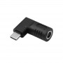 Akyga AK-ND-D16 adaptador DC 6,0 x 4,4 mm + pin a USB-C PD para fuentes de alimentación de portátil, 65 W