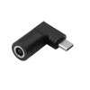 Akyga AK-ND-D16 adaptador DC 6,0 x 4,4 mm + pin a USB-C PD para fuentes de alimentación de portátil, 65 W