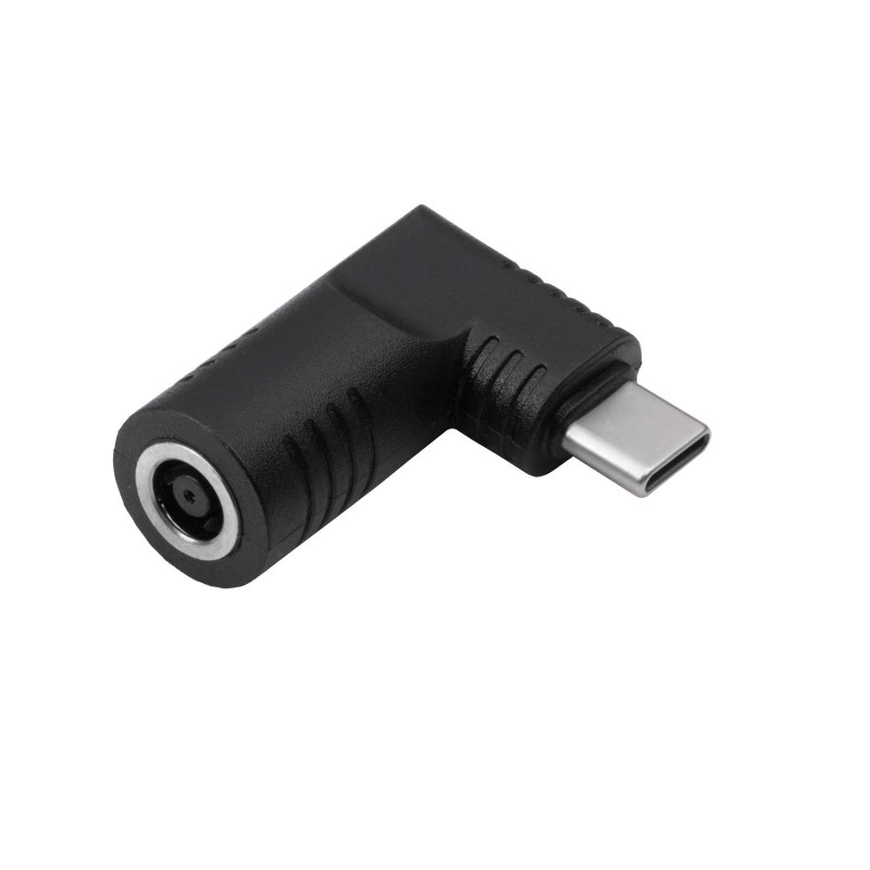 Akyga AK-ND-D16 adaptador DC 6,0 x 4,4 mm + pin a USB-C PD para fuentes de alimentación de portátil, 65 W