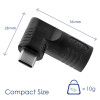 Akyga AK-ND-D16 adaptador DC 6,0 x 4,4 mm + pin a USB-C PD para fuentes de alimentación de portátil, 65 W