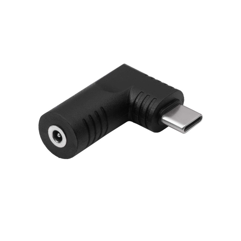 Akyga AK-ND-D17 adaptador DC 3,0 x 1,0 mm a USB-C PD para fuentes de alimentación de portátil, 65 W