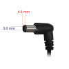Akyga AK-ND-76 fuente de alimentación para portátil de coche 19,5 V / 2,31 A, 45 W, 4,5 x 3,0 mm + pin, para HP