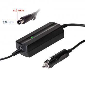 Akyga AK-ND-75 fuente de alimentación para portátil de coche 19,5 V / 2,31 A, 45 W, 4,5 x 3,0 mm + pin, para Dell