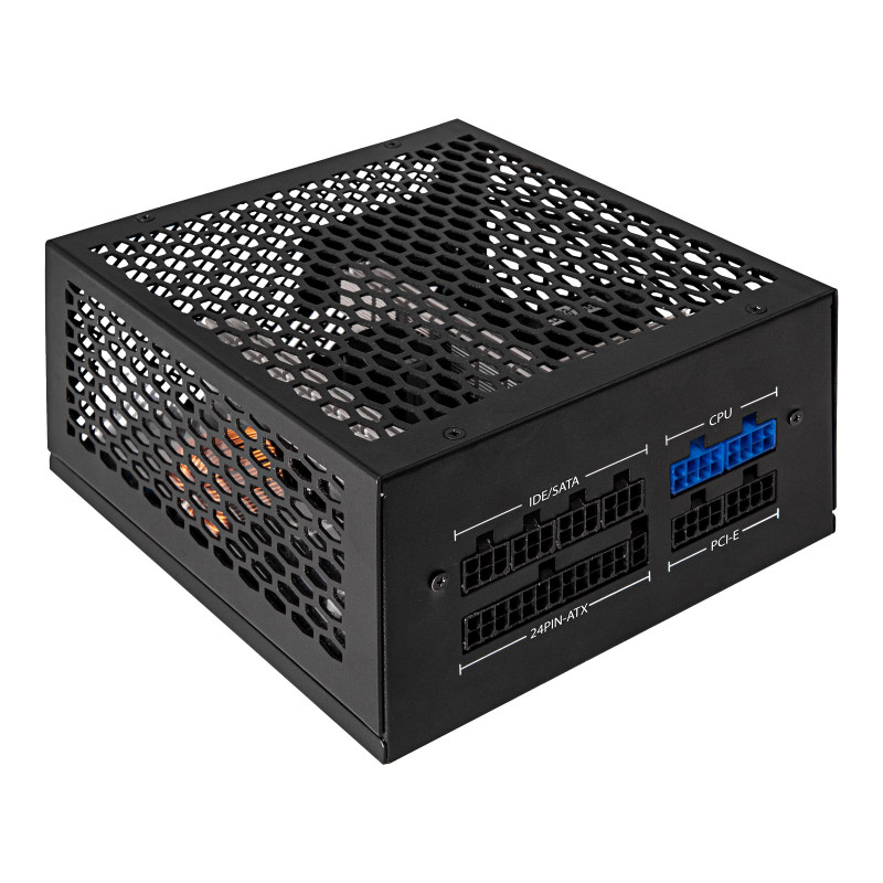 Akyga AK-FL-500 fuente de alimentación ATX sin ventilador 500 W, totalmente modular, 80 PLUS, APFC