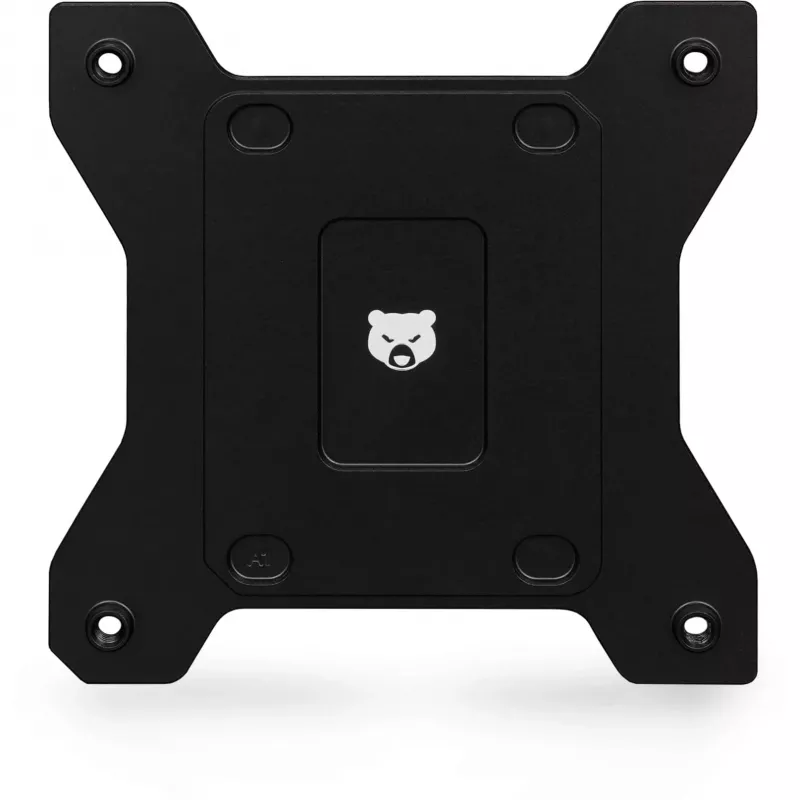 Thermal Grizzly Mycro Pro Stainless Steel disipador de CPU, Intel 1700/1851, negro/plata