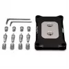 Thermal Grizzly Mycro Pro Stainless Steel disipador de CPU, AMD AM4/AM5, negro/plata