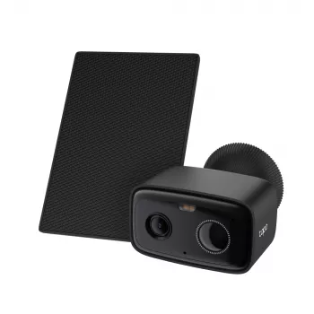 TP-Link Tapo C401 KIT V2 kit de cámara de seguridad de exterior con energía solar, resistente a la intemperie, imagen en color de día y de noche