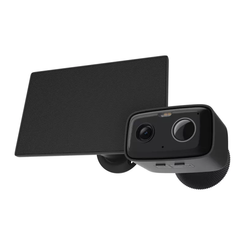 TP-Link Tapo C401 KIT V2 kit de cámara de seguridad de exterior con energía solar, resistente a la intemperie, imagen en color de día y de noche