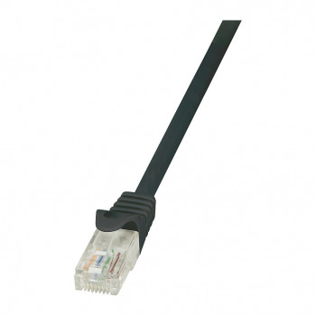 LogiLink CP2033U cable de conexión Cat.6 U/UTP, 1 m, RJ45, negro