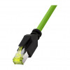 LogiLink CQM035S cable de conexión industrial, Cat.6A, PUR, M12 X-coded a RJ45, 1 m