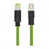LogiLink CQM035S cable de conexión industrial, Cat.6A, PUR, M12 X-coded a RJ45, 1 m