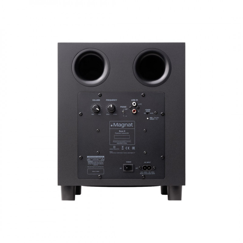 Magnat Base 8 subwoofer activo, negro