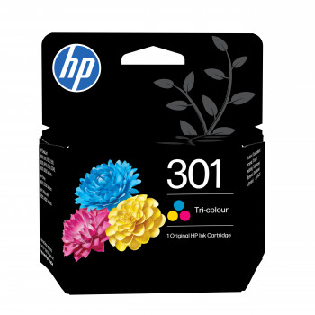 HP 301 cartuchos de tinta originales N9J72AE#LS1 (2 uds.), negro y tricolor