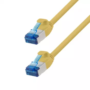 LogiLink CP5027S cable de conexión (patch) Cat.6A S/FTP SlimLine, LSZH, 0,5 m, amarillo