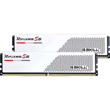 G.Skill Ripjaws S5 F5-5600J3036D32GX2-RS5W kit de memoria DDR5-5600, 64 GB (2 x 32 GB), blanco