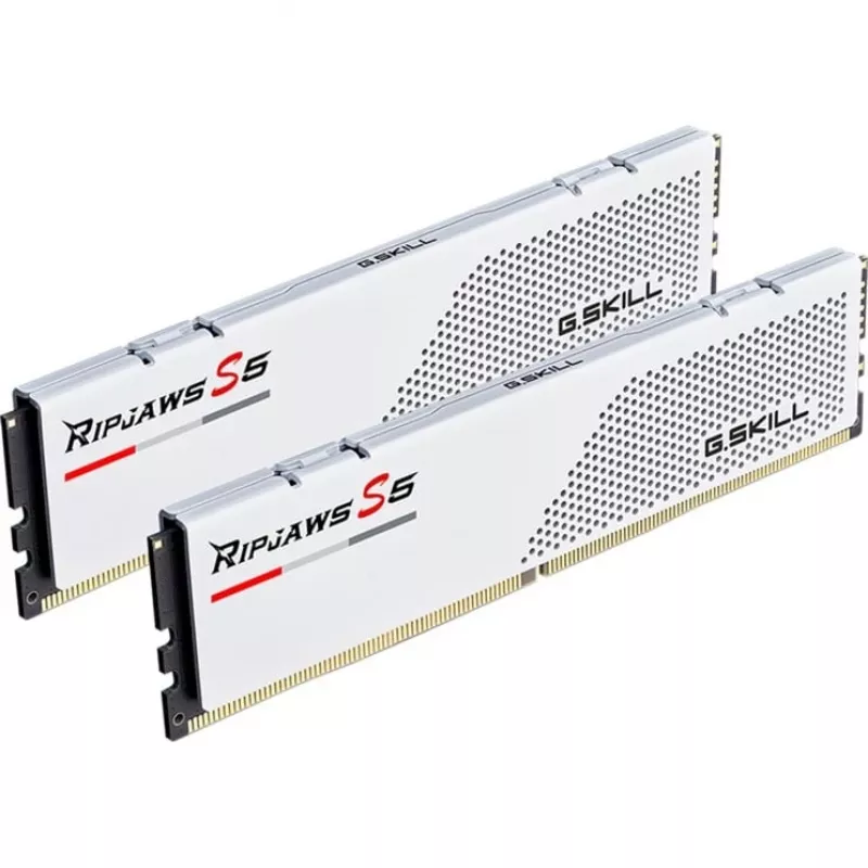 G.Skill Ripjaws S5 F5-5600J3036D32GX2-RS5W kit de memoria DDR5-5600, 64 GB (2 x 32 GB), blanco