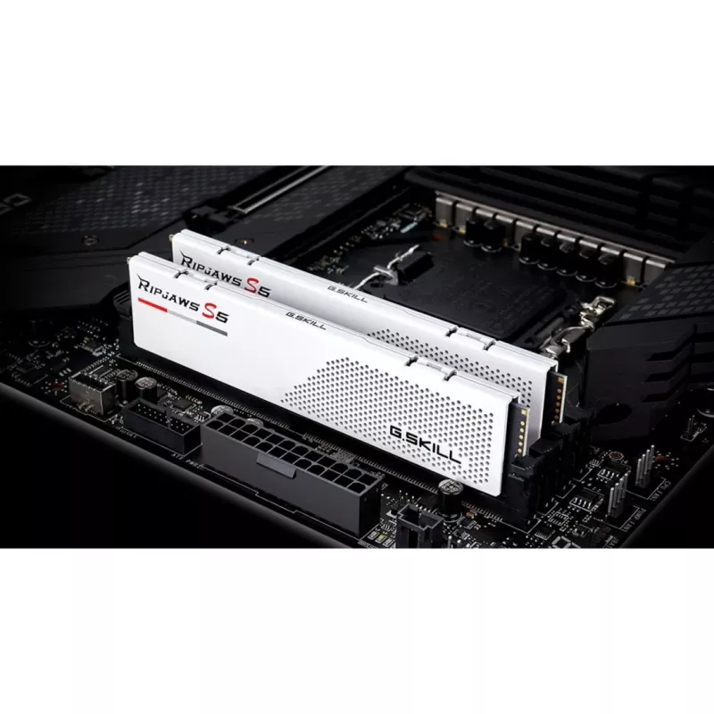 G.Skill Ripjaws S5 F5-5600J3036D32GX2-RS5W kit de memoria DDR5-5600, 64 GB (2 x 32 GB), blanco
