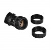 Thermaltake Pacific PETG racor a 45° de doble compresión, diámetro exterior 16 mm, G1/4, negro (CL-W098-CA00BL-A)