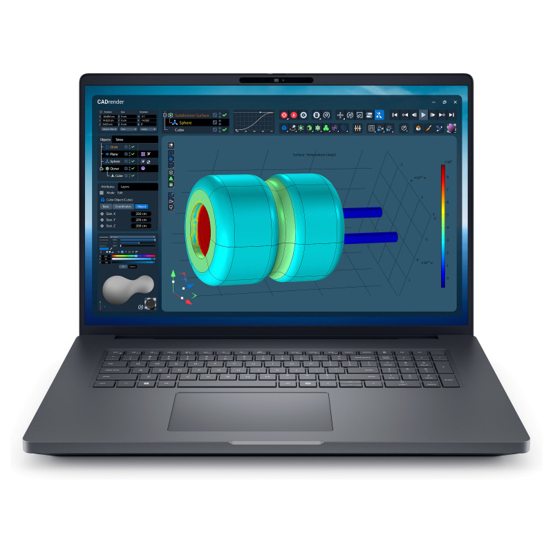 Dell Pro Max 18 Plus MB18250 portátil, 18 pulgadas, Intel Core Ultra 7 265HX, 32 GB RAM, 1 TB SSD, NVIDIA RTX PRO 2000, Windows 11 Pro