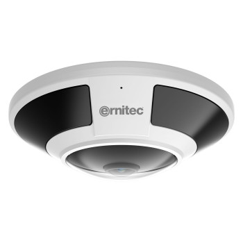Cámara de seguridad Ernitec Saturn Pro 12MP ojo de pez, 15 m, PoE, IP66, IK10, NDAA