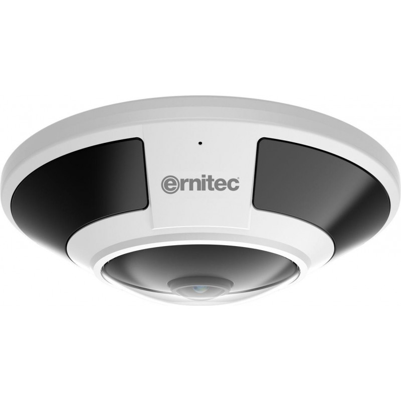 Cámara de seguridad Ernitec Saturn Pro 12MP ojo de pez, 15 m, PoE, IP66, IK10, NDAA