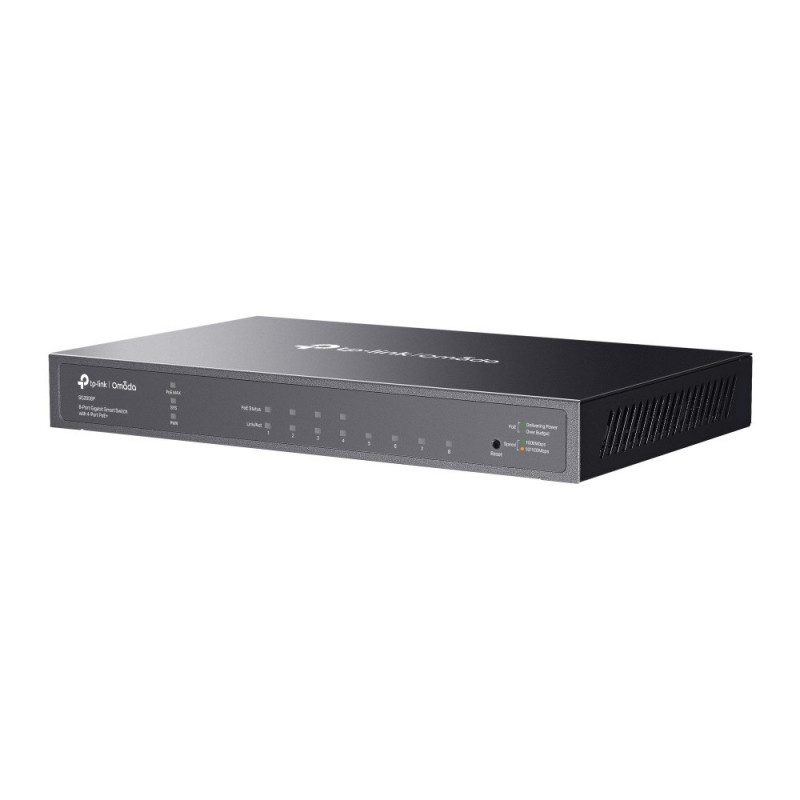 TP-Link SG2008P (TL-SG2008P) JetStream switch inteligente Gigabit de 8 puertos con 4 puertos PoE+