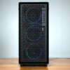 Caja de PC Kolink AM2 ARGB Midi Tower, ATX, cristal templado, 4 ventiladores de 120 mm incluidos, negra