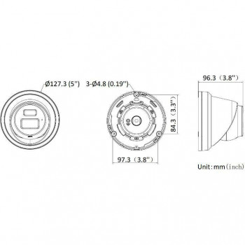 Cámara Hikvision AcuSense Turret DS-2CD2343G2-LI2U, 4 mm, O-STD