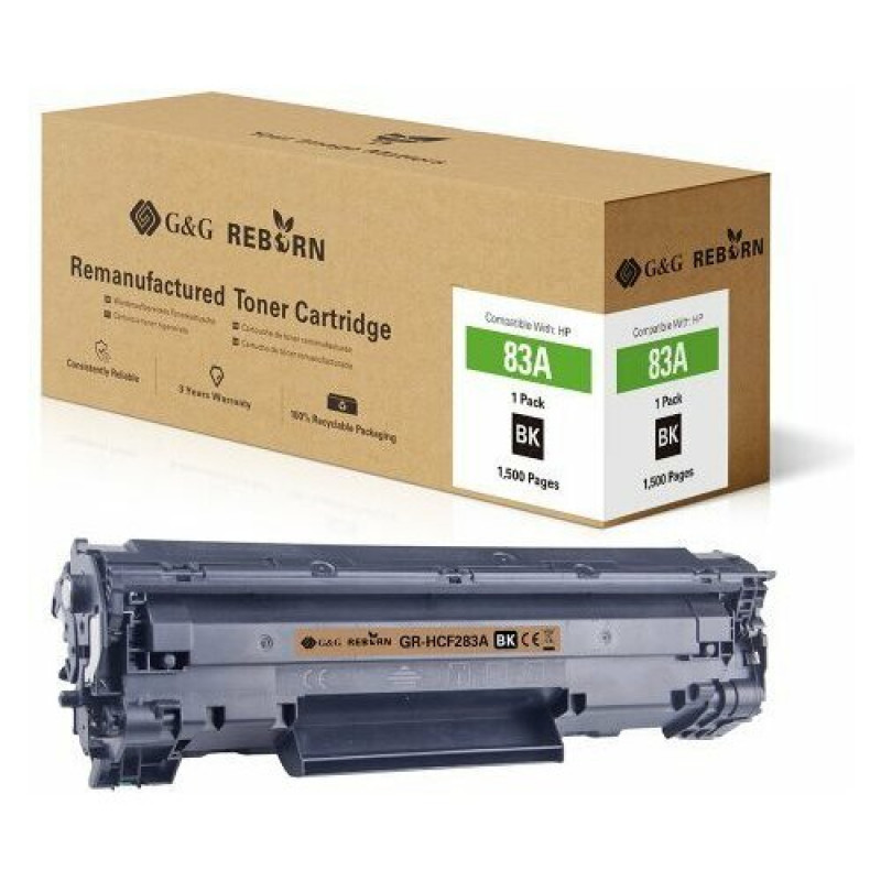 G&G tóner remanufacturado para HP 83A CF283A