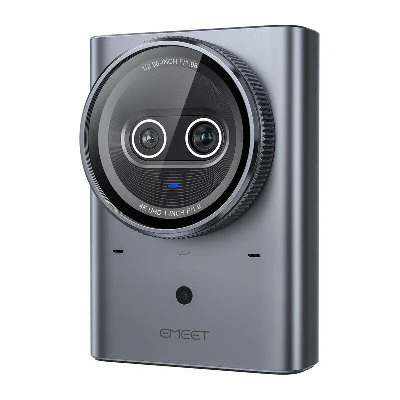 Emeet Prime SE cámara web, 4K, doble objetivo