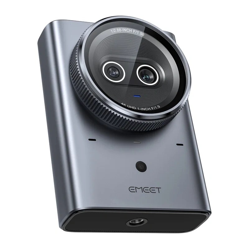 Emeet Prime SE cámara web, 4K, doble objetivo