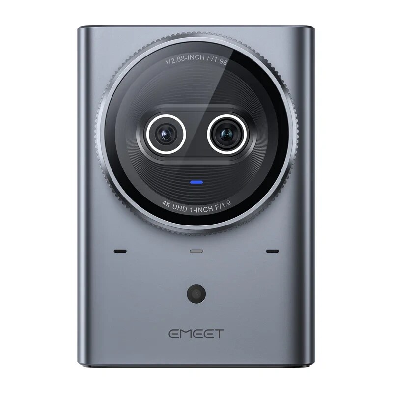 Emeet Prime SE cámara web, 4K, doble objetivo