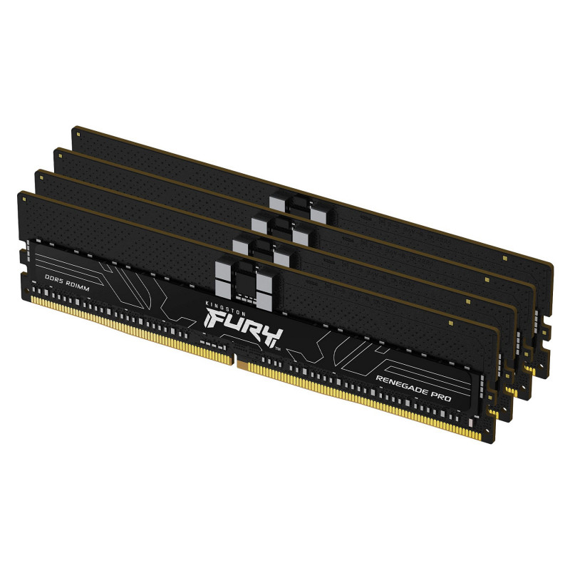 Kingston FURY Renegade Pro KF564R32RBE2K4-128 kit de memoria DDR5-6400 ECC registrada, 128 GB (4 x 32 GB), CL32, negro