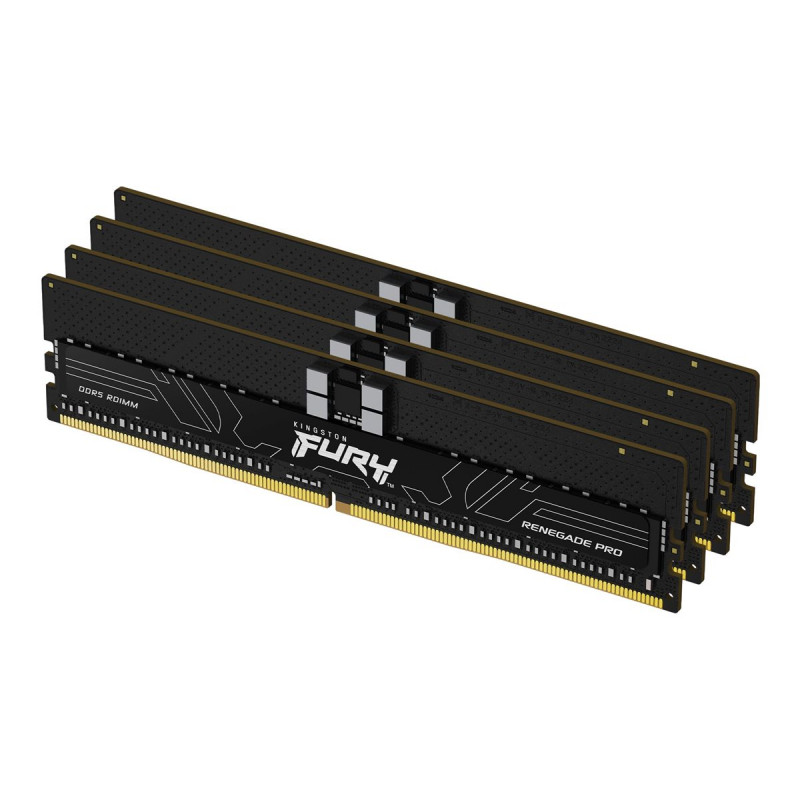 Kingston FURY Renegade Pro KF564R32RBE2K4-128 kit de memoria DDR5-6400 ECC registrada, 128 GB (4 x 32 GB), CL32, negro