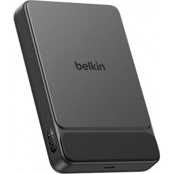 Belkin UltraCharge Pro Slim BPD022HQBK batería externa magnética, 10000 mAh, negra, con pantalla