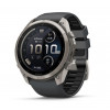Reloj inteligente Garmin Fenix 9 Pro inReach, 51 mm, caja de titanio, correa de silicona grafito/negro