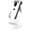 Lector especial de códigos DPM Socket Mobile DuraScan D764 con base de carga, blanco