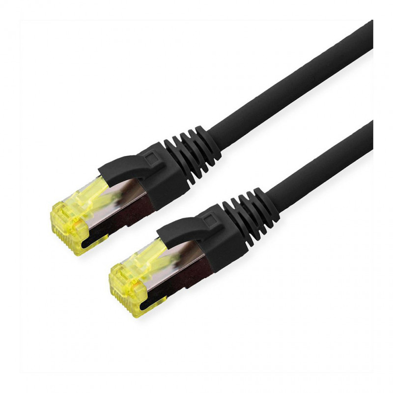 Cable de conexión Roline 21.15.0750 para exteriores Cat6A S/FTP, LSOH, 0,5 m, negro