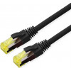 Cable de conexión Roline 21.15.0750 para exteriores Cat6A S/FTP, LSOH, 0,5 m, negro