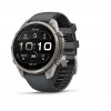 Reloj inteligente Garmin Fenix 9 Pro, 47 mm, caja de titanio, correa de silicona grafito/negro
