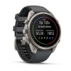 Reloj inteligente Garmin Fenix 9 Pro, 47 mm, caja de titanio, correa de silicona grafito/negro
