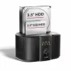 Axagon ADSA-SC base de acoplamiento para discos SATA de 2,5/3,5 pulgadas, USB-C 5 Gbps, con función de clonado