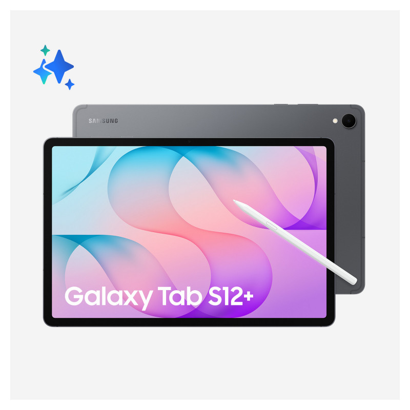 Samsung Galaxy Tab S12+ SM-X846BZAREUB tableta 5G, 12,6 pulgadas, 12 GB RAM, 256 GB, color gris